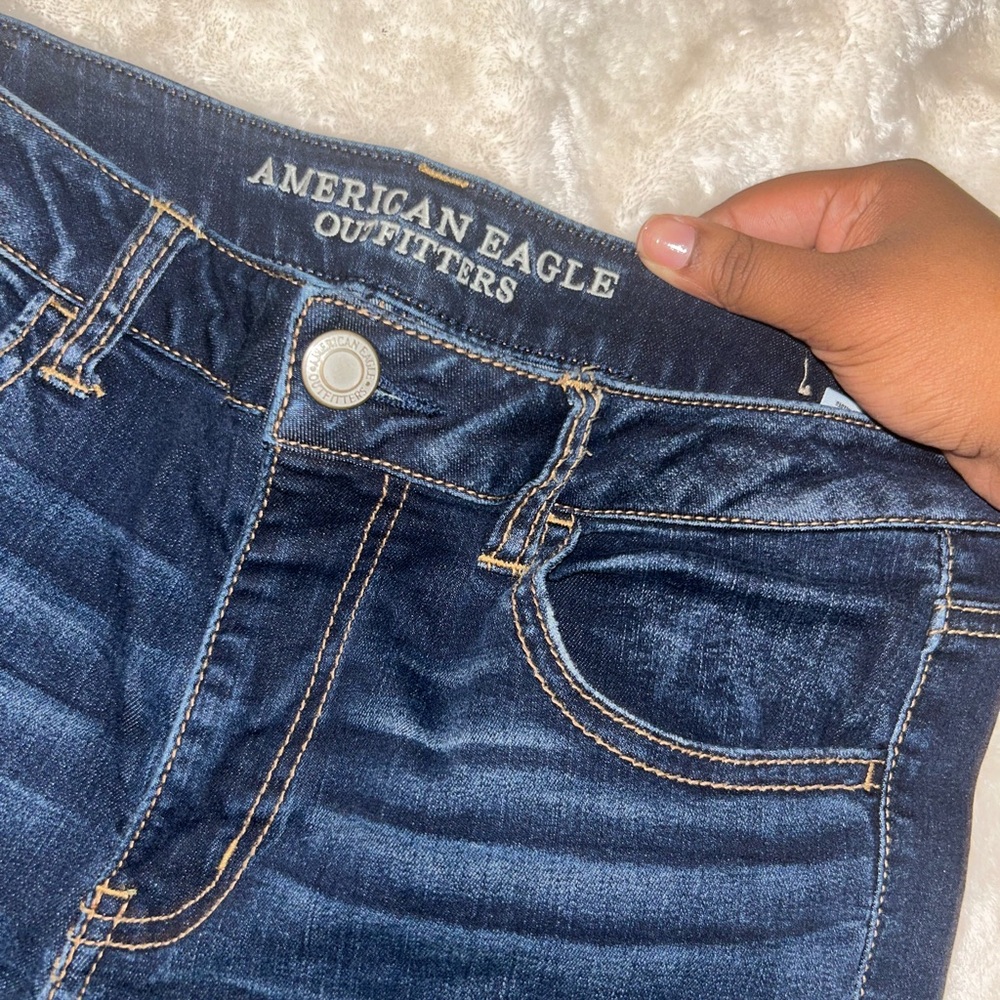American Eagle Dark Blue Women's Jeans